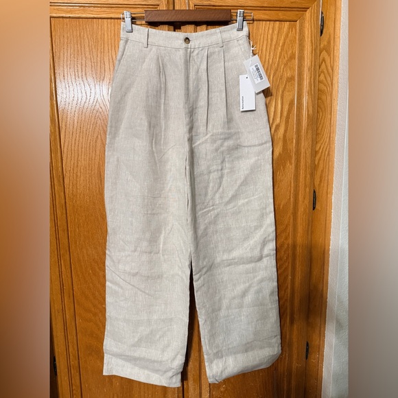 Reformation Vesta linen pant size 6P - Picture 3 of 10